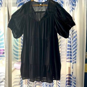 Black, cotton dress